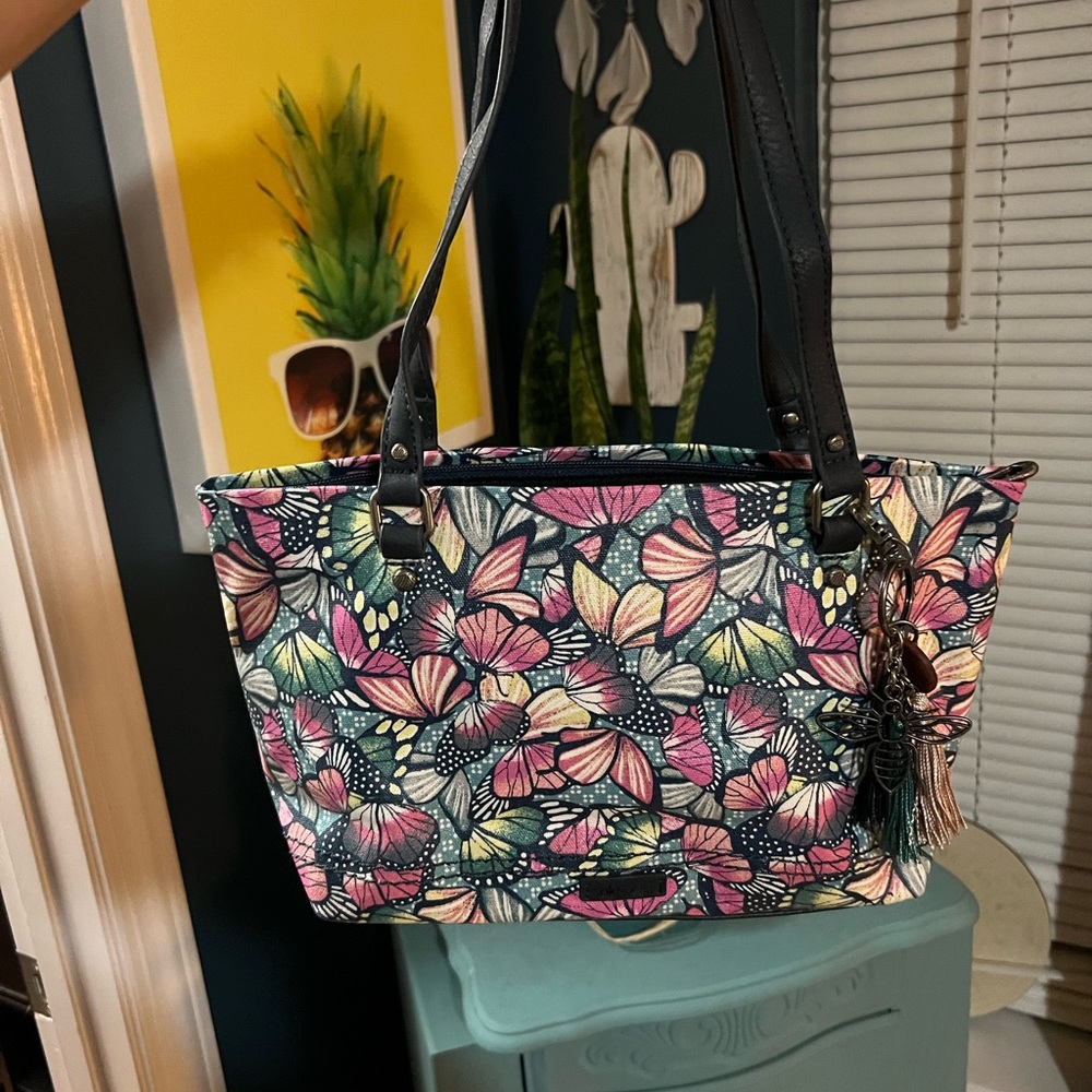 SakRoots Butterfly tote medium